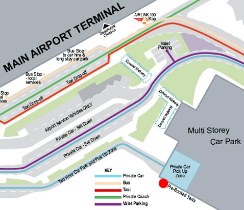 Map of Edinburgh Airport